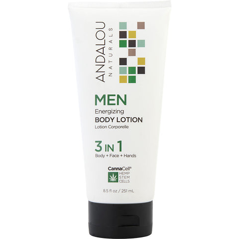 Andalou Naturals by Andalou Naturals MEN Energizing Body Lotion 3-In-1 251ml/8.5oz