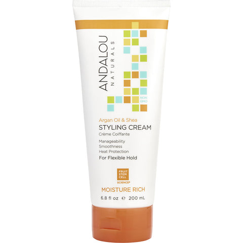 Andalou Naturals by Andalou Naturals ARGAN OIL & SHEA MOISTURE RICH STYLING CREAM 6.8 OZ