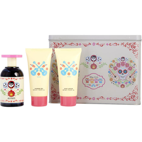 DISNEY PIXAR COCO by Disney EDT SPRAY 3.4 OZ & BODY LOTION 3.4 OZ & SHOWER GEL 3.4 OZ