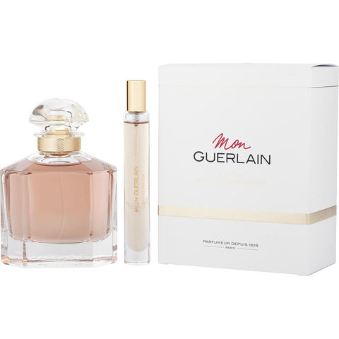 MON GUERLAIN by Guerlain EAU DE PARFUM SPRAY 3.3 OZ & EAU DE PARFUM SPRAY 0.3 OZ MINI