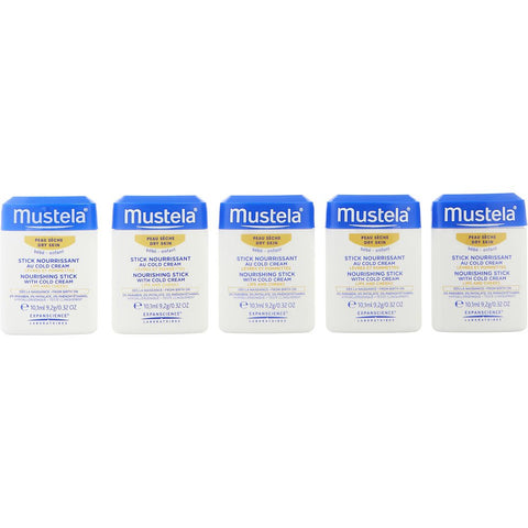 Mustela by Mustela Nourishing Stick With Cold Cream (Lips & Cheeks) Set - 5 x 10.1ml/0.32oz