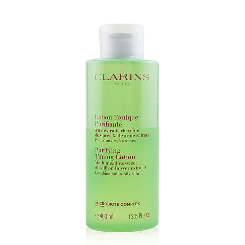 Clarins by Clarins Purifying Toning Lotion with Meadowsweet & Saffron Flower Extracts - Combination to Oily Skin 400ml/13.5oz