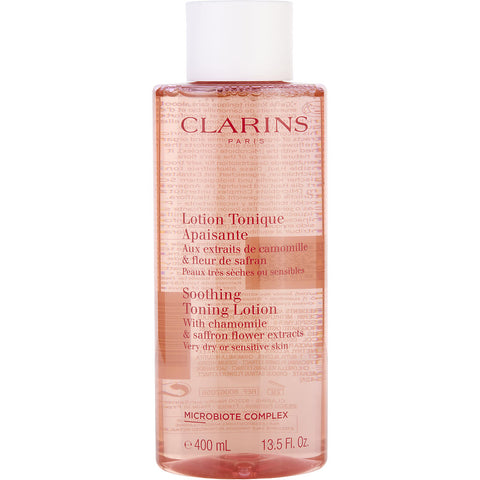 Clarins by Clarins Soothing Toning Lotion with Chamomile & Saffron Flower Extracts - Very Dry or Sensitive Skin 400ml/13.5oz