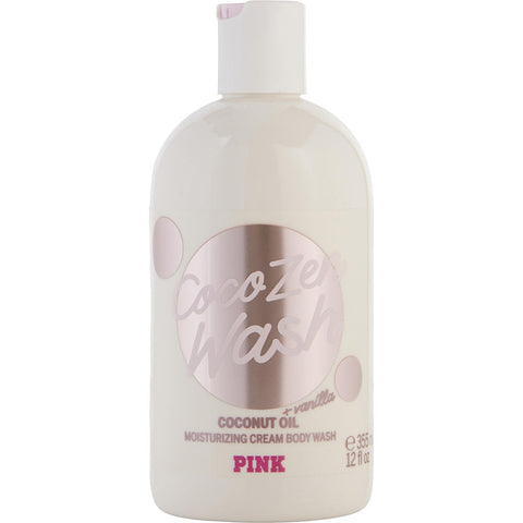 VICTORIA'S SECRET PINK COCO ZEN by Victoria's Secret COCONUT & VANILLA OIL MOISTURIZING CREAM BODY WASH 12 OZ