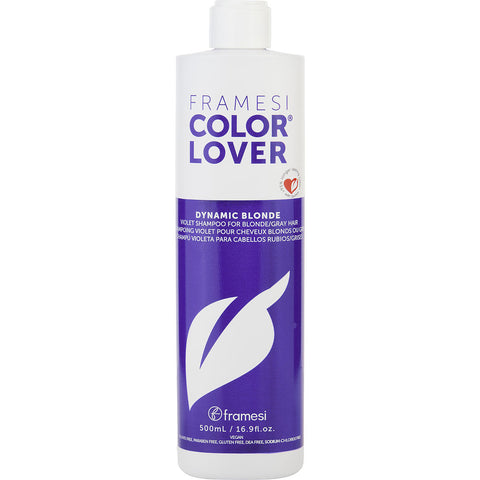 FRAMESI by Framesi COLOR LOVER DYNAMIC BLONDE PURPLE SHAMPOO 16.9 OZ