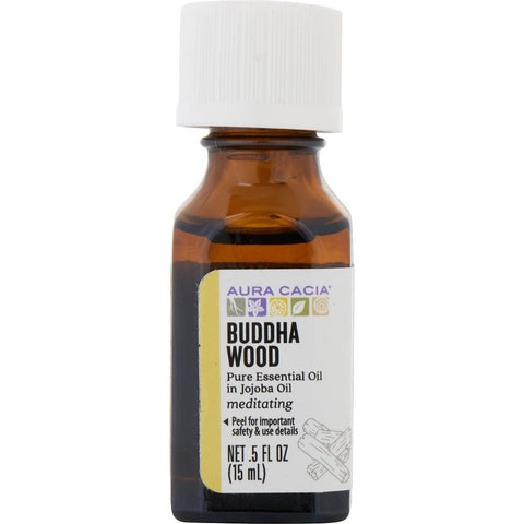 ESSENTIAL OILS AURA CACIA by Aura Cacia BUDDHA WOOD IN JOJOBA OIL 0.5 OZ