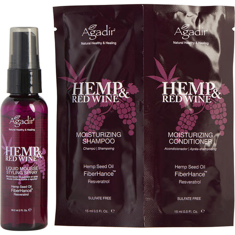 AGADIR by Agadir HEMP & RED WINE LIQUID MOUSSE 2 OZ