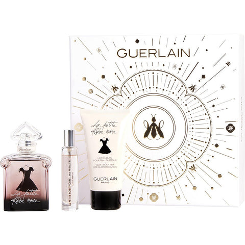 LA PETITE ROBE NOIRE by Guerlain EAU DE PARFUM SPRAY 1.6 OZ & VELVET BODY MILK 2.5 OZ & EAU DE PARFUM SPRAY 0.33 OZ