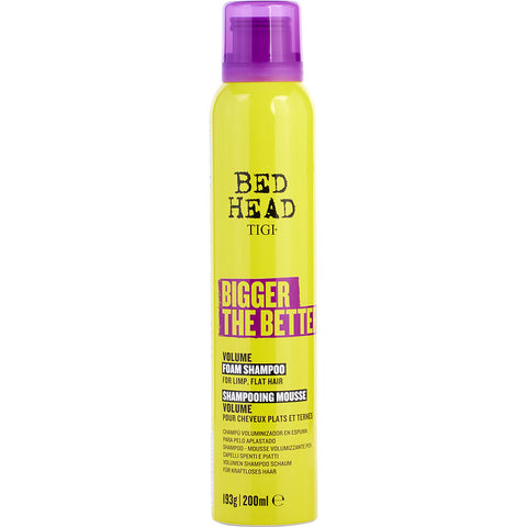 BED HEAD by Tigi BIGGER THE BETTER VOLUME FOAM SHAMPOO 6.8 OZ