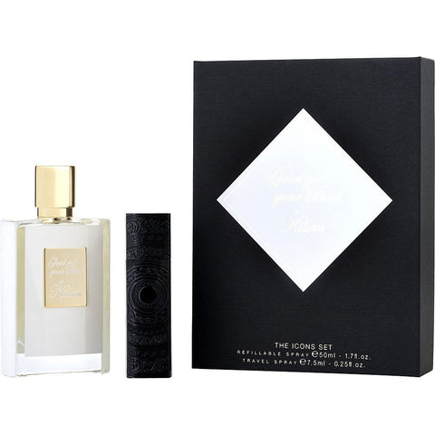 KILIAN GOOD GIRL GONE BAD by Kilian EAU DE PARFUM SPRAY REFILLABLE 1.7 OZ & EAU DE PARFUM TRAVEL SPRAY 0.25 OZ (HOLIDAY ICON SET)