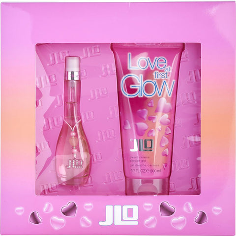 LOVE AT FIRST GLOW by Jennifer Lopez EDT SPRAY 1 OZ & SHOWER GEL 6.7 OZ